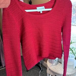 Freshman Vibrant Red Crew Neck Sweater